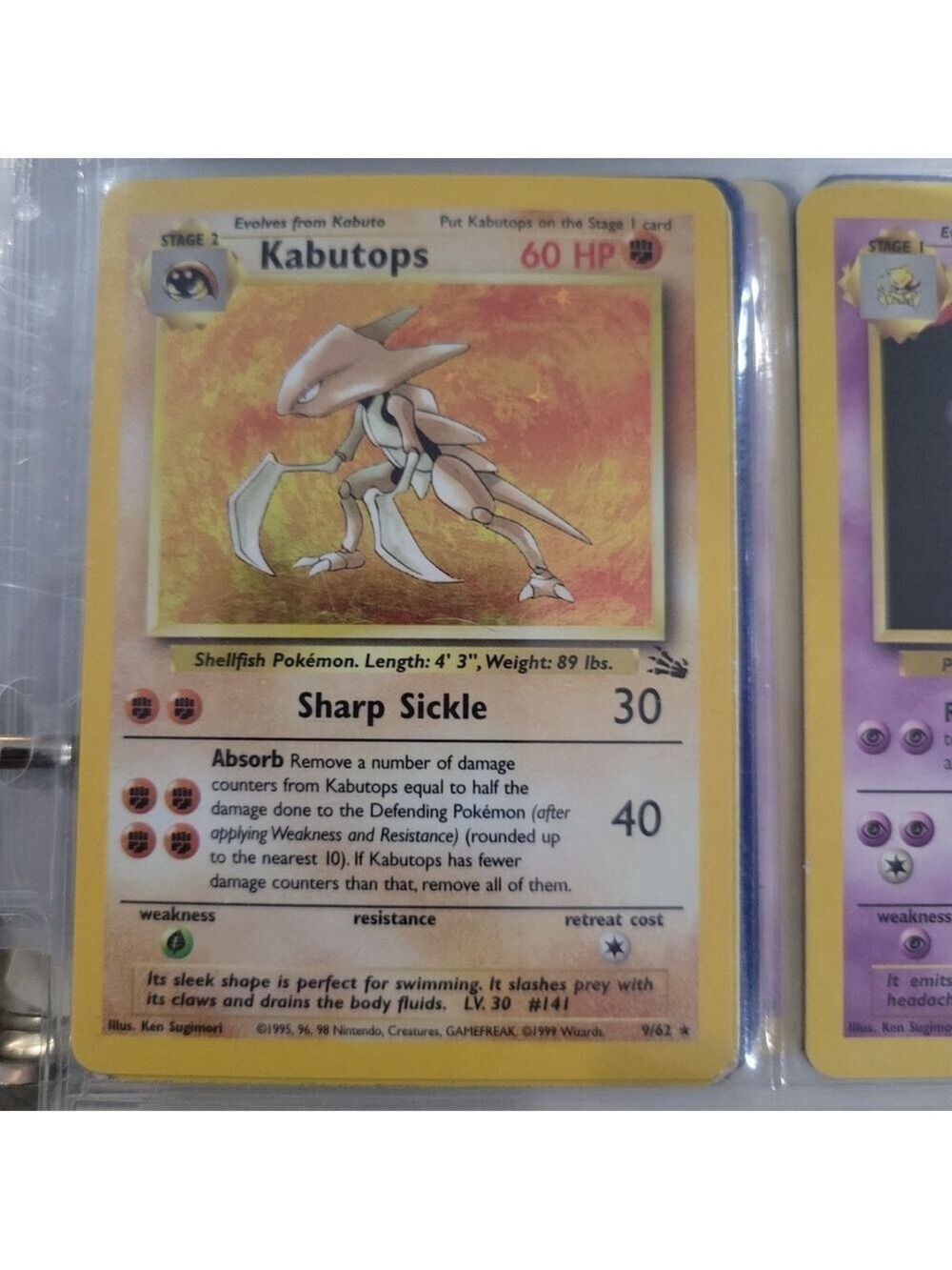 Pokemon Kabutops Card